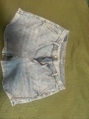 American Eagle Outfitters Light Blue High-Rise Denim Shorts